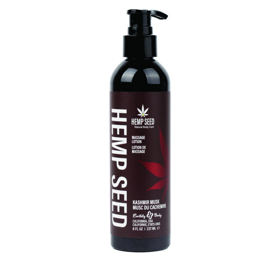 Hemp Seed Massage Lotion 8oz. Kashmir Musk