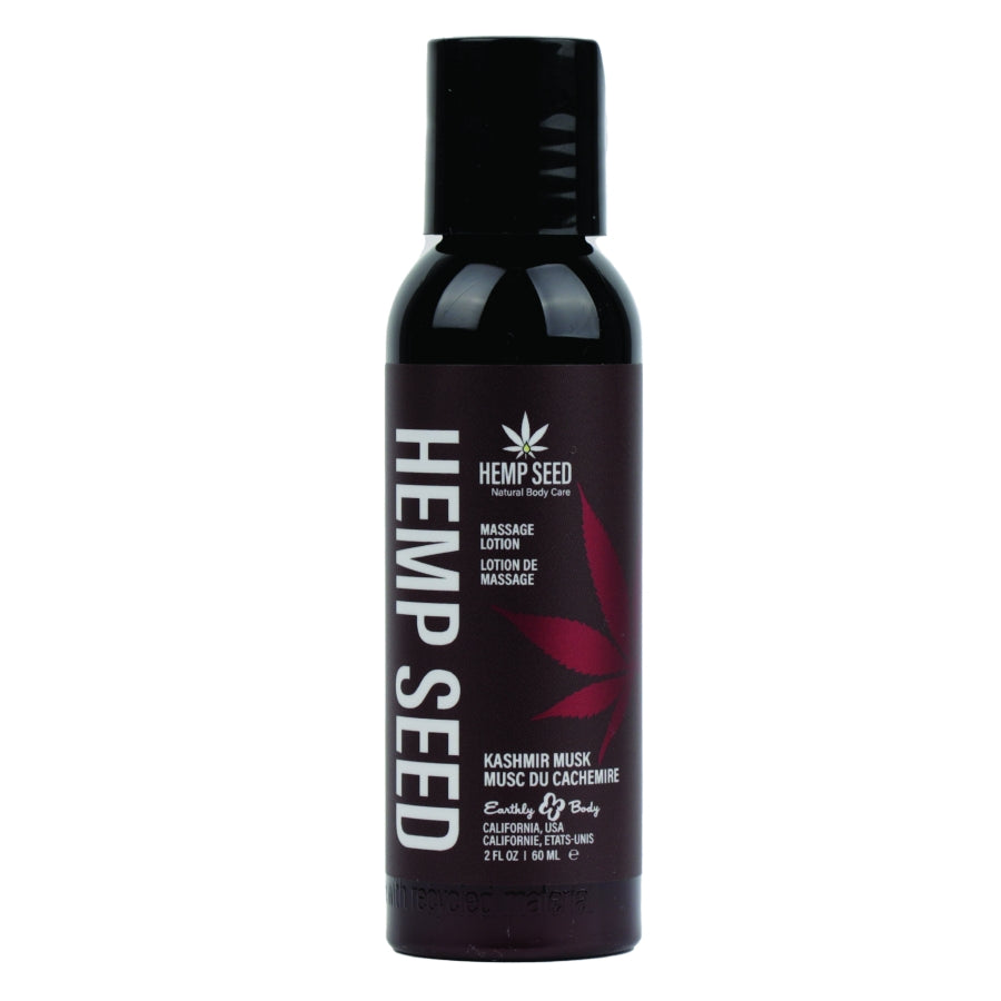 Hemp Seed Massage Lotion 2oz. Kashmir Musk
