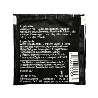 Sensuva - On for Him Power Glide 6mL Single Use Packet