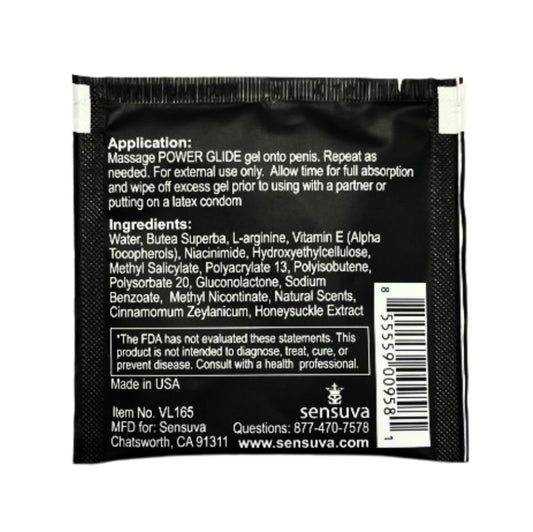 Sensuva - On for Him Power Glide 6mL Single Use Packet