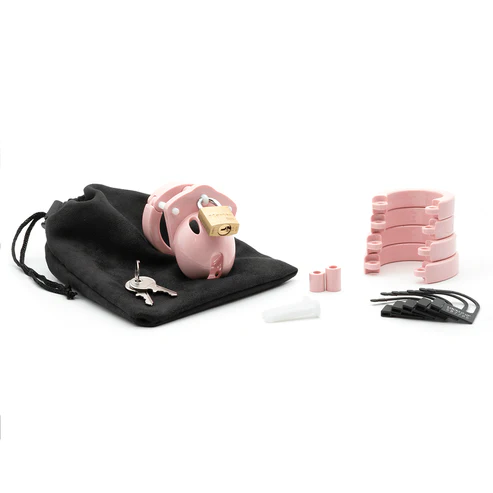 Chastity Kits - Mini-Me Pink Kit with 1 1/4" Cage Length