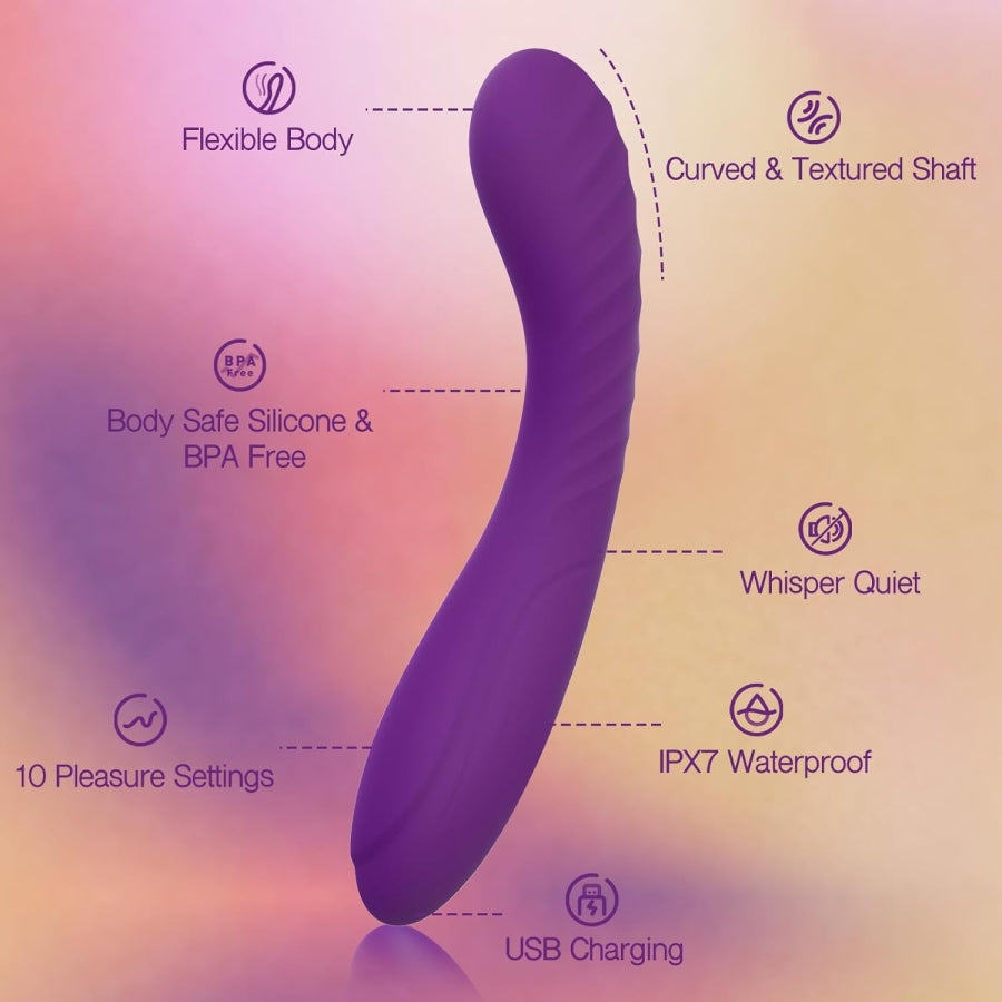 G Vibe G Spot Dildo Vibrator Purple