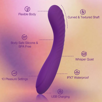G Vibe G Spot Dildo Vibrator Purple