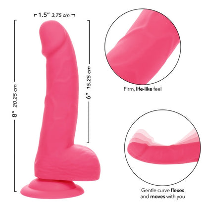 Neon Silicone Studs 6"/15.25 cm - Pink
