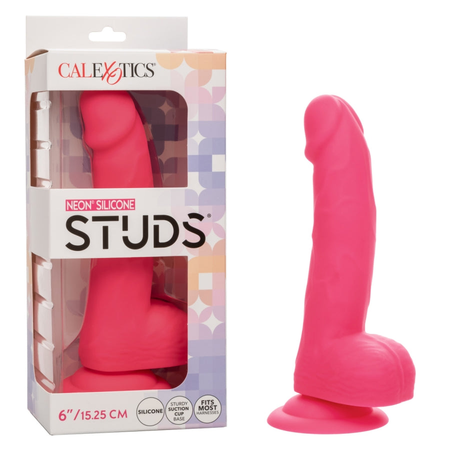 Neon Silicone Studs 6"/15.25 cm - Pink