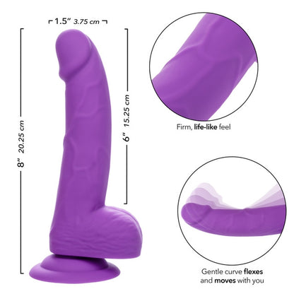 Neon Silicone Studs 6"/15.25 cm - Purple