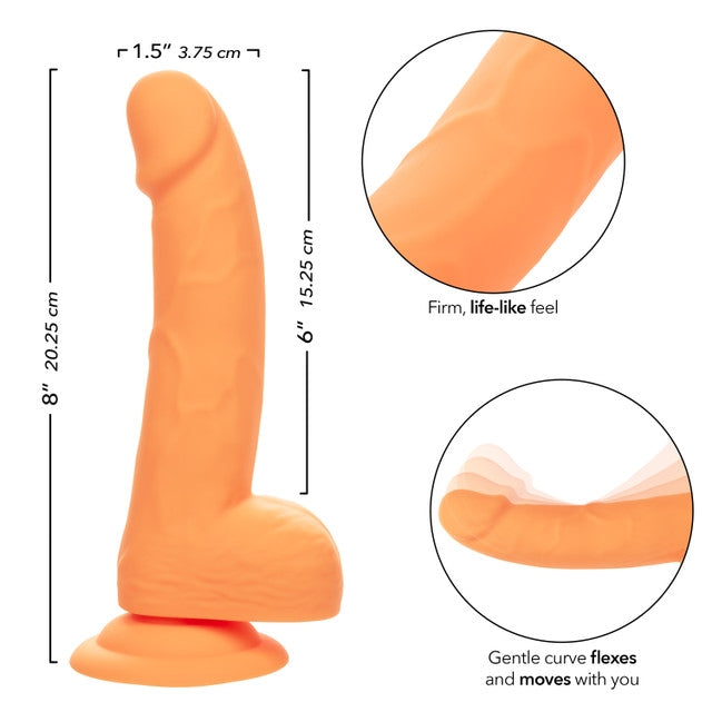 Neon Silicone Studs 6"/15.25 cm - Orange