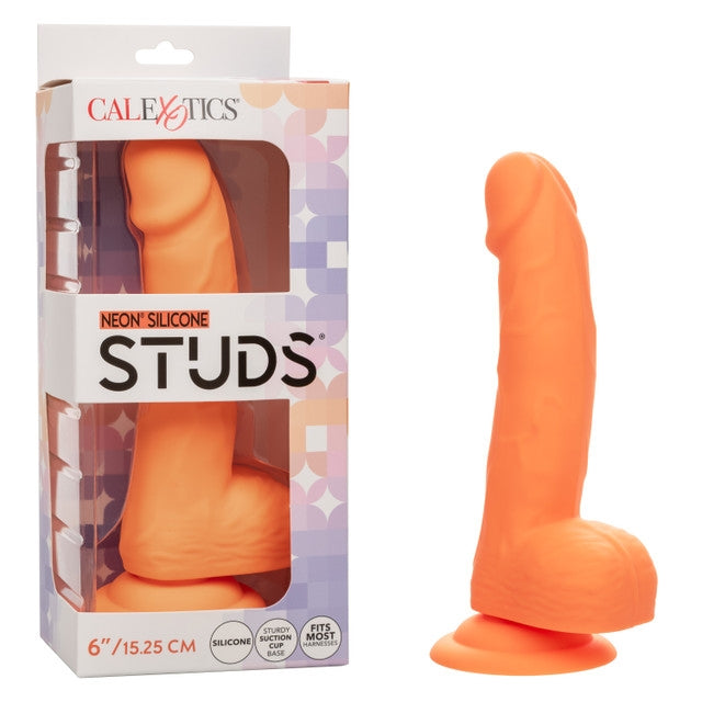 Neon Silicone Studs 6"/15.25 cm - Orange