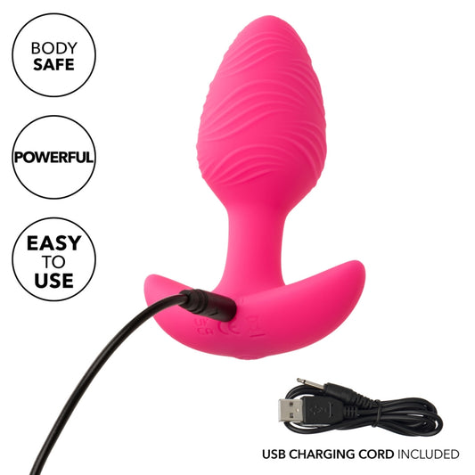 California Exotic Cheeky Vibrating Glow-In-The-Dark Butt Plug