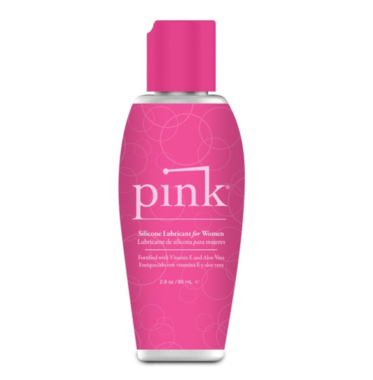 Pink Silicone 2.8 oz Flip-top Bottle