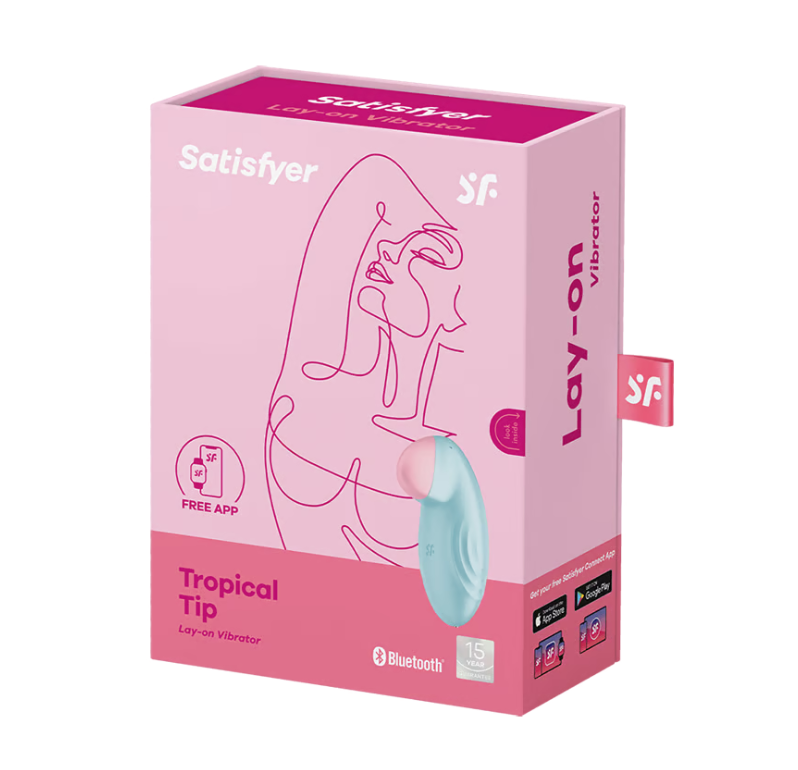 Satisfyer Tropical Tip Connect App Light Blue