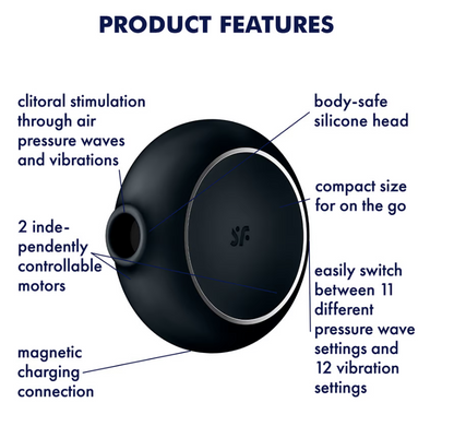 Satisfyer Pro To Go 3 Black