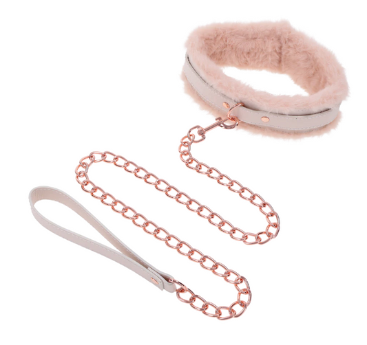 Sportsheets - Peaches 'n CreaMe Fur Collar & Leash