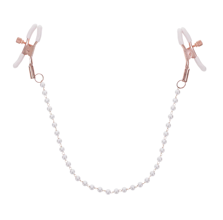 Sportsheets - Peaches 'n CreaMe Pearl Nipple Clamps
