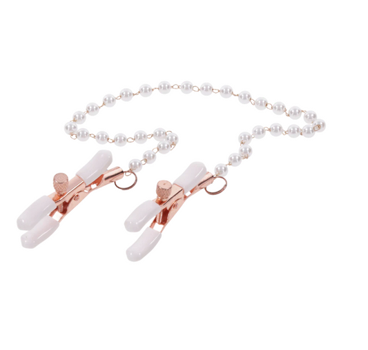 Sportsheets - Peaches 'n CreaMe Pearl Nipple Clamps