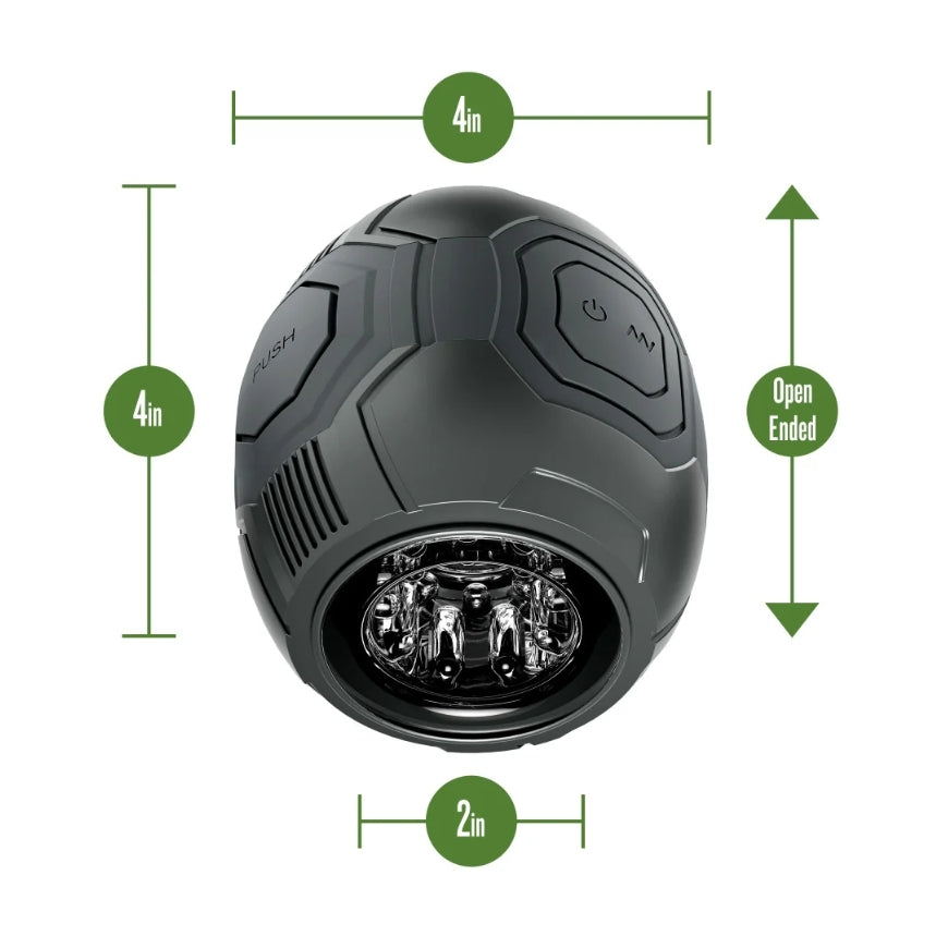 Blush - M for Men - Dome X - Vibrating Masturbator - Black