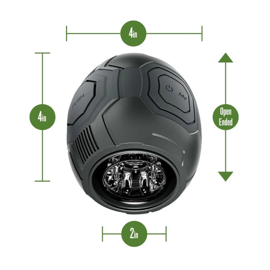 Blush - M for Men - Dome X - Vibrating Masturbator - Black