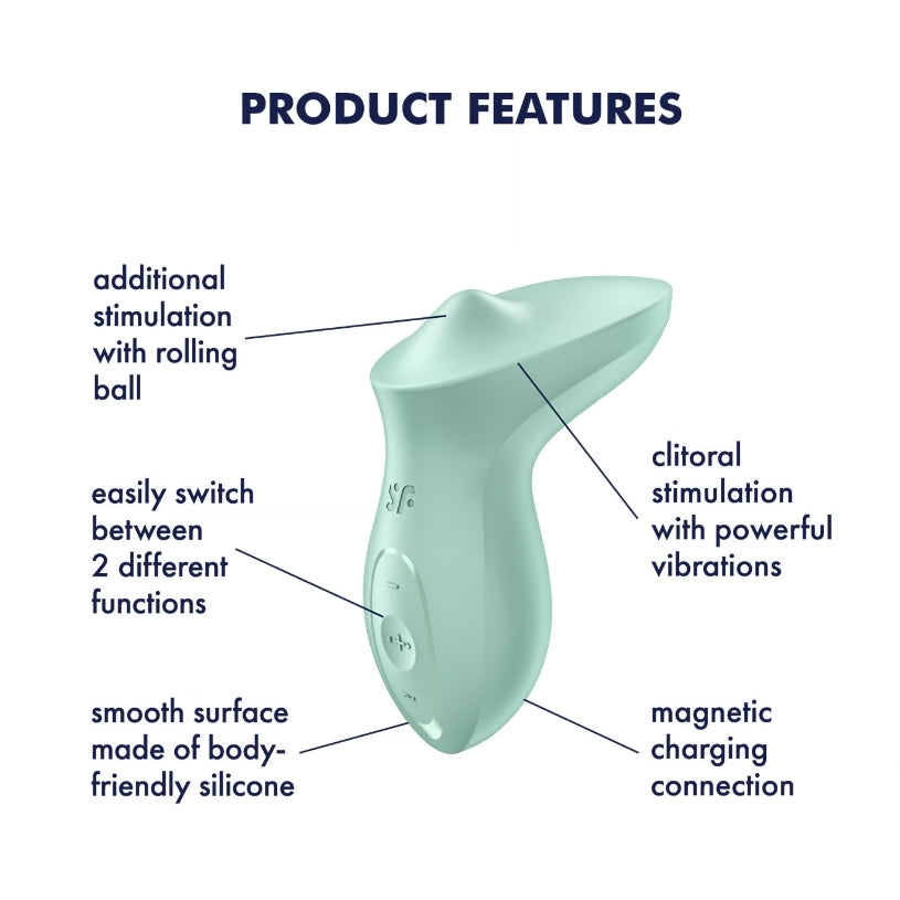 Satisfyer Exciterrr Rolling Lay-on Mint