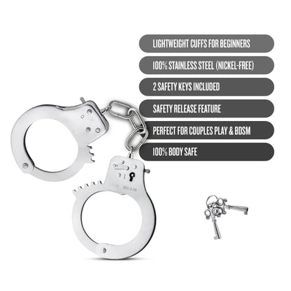 Blush - Temptasia - Beginner Cuffs - Silver