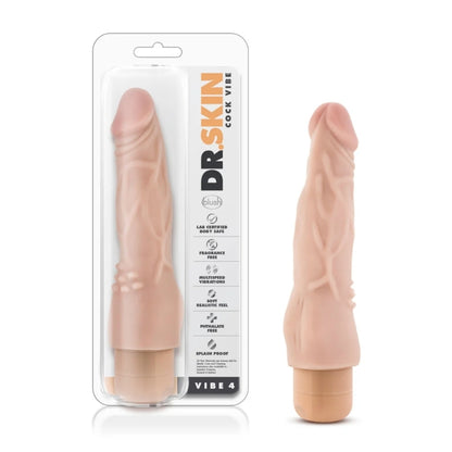 Blush - Dr. Skin - Cock Vibe 4 - 8" Vibrating Cock - Beige