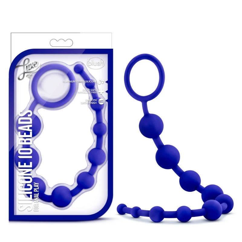 Blush - Luxe - Silicone 10 Beads - Indigo