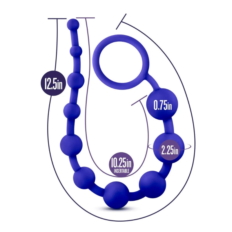Blush - Luxe - Silicone 10 Beads - Indigo