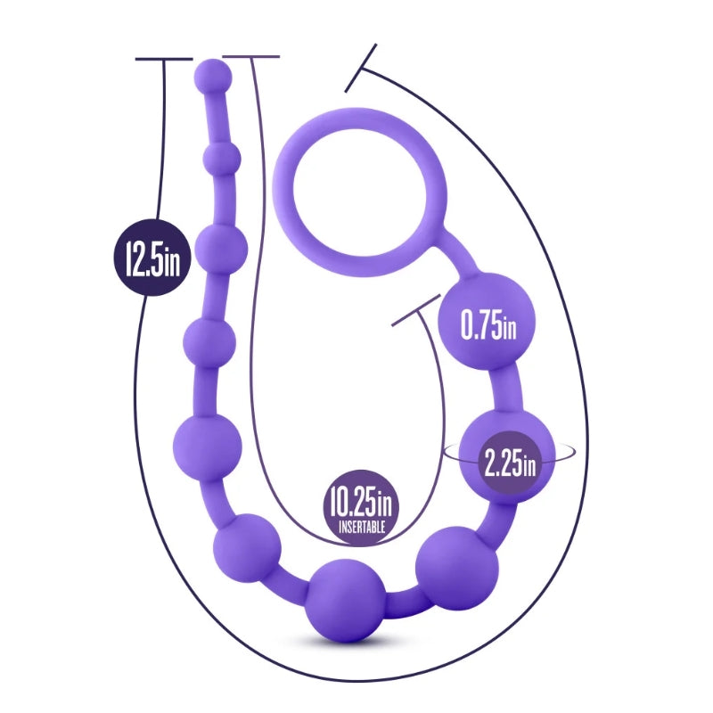 Blush - Luxe - Silicone 10 Beads - Purple