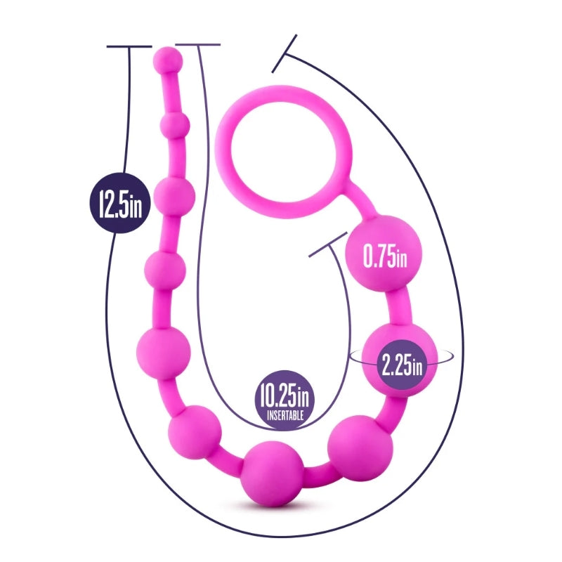 Blush - Luxe - Silicone 10 Beads - Pink