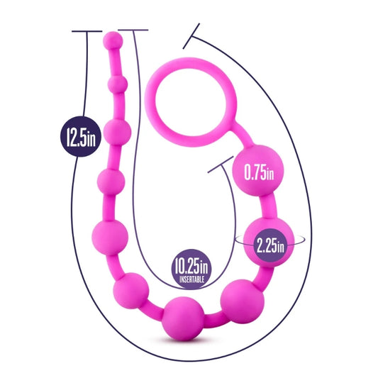 Blush - Luxe - Silicone 10 Beads - Pink