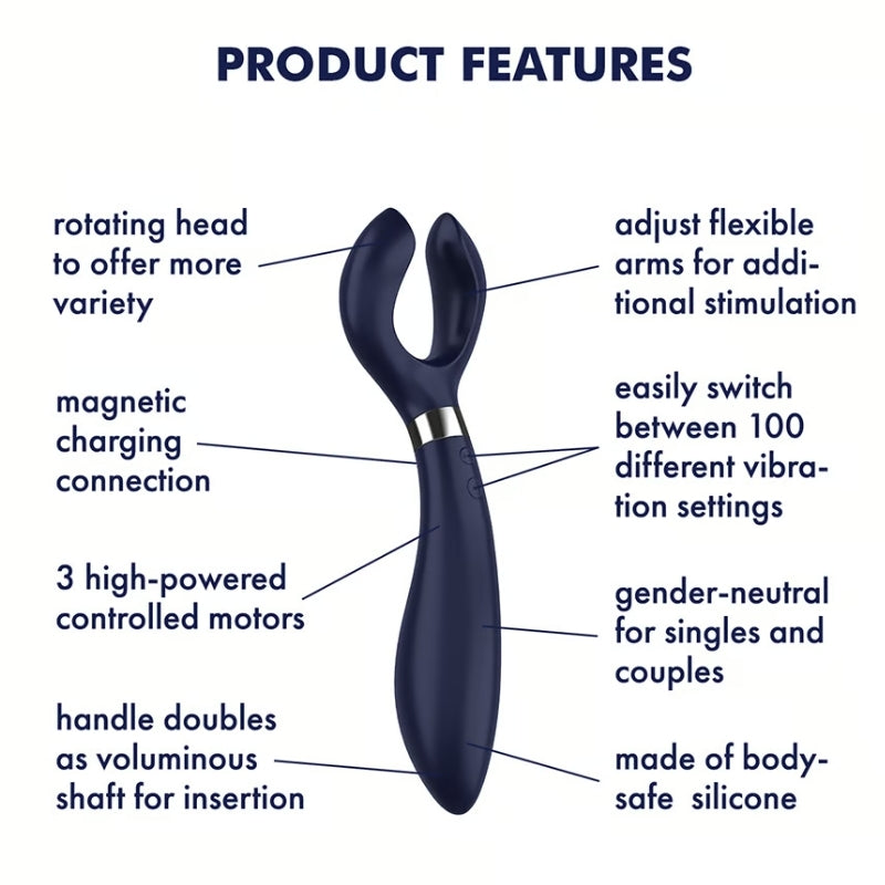 Satisfyer Endless Fun - Blue (Partner Multifun 3)