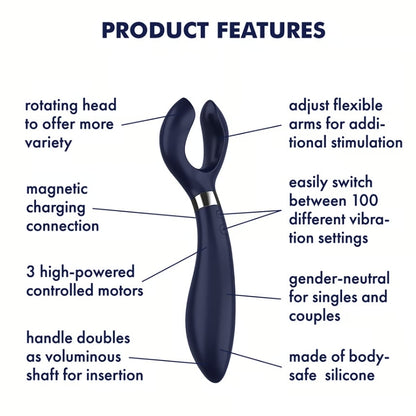 Satisfyer Endless Fun - Blue (Partner Multifun 3)