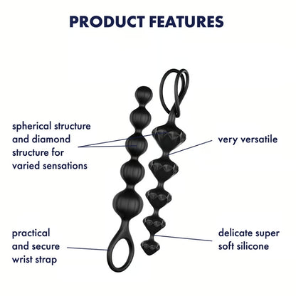 Satisfyer Love Beads Black (Set of 2)