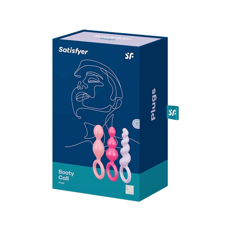 Satisfyer Booty Call (set of 3) Pink/Purple/Red