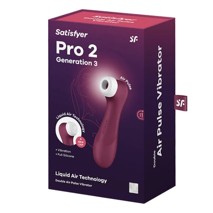 Satisfyer Pro 2 Generation 3 Wine Red (Non-App)