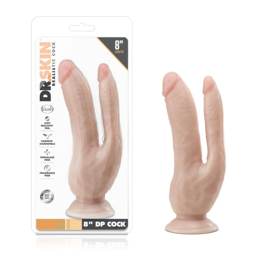 Blush - Dr. Skin - 8" DP Cock - Vanilla