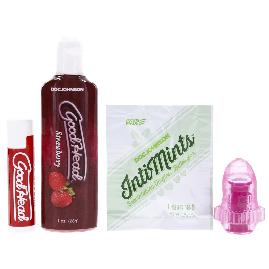 GoodHead Lick It Kit For Her Multi-Colored Sweet Strawberry