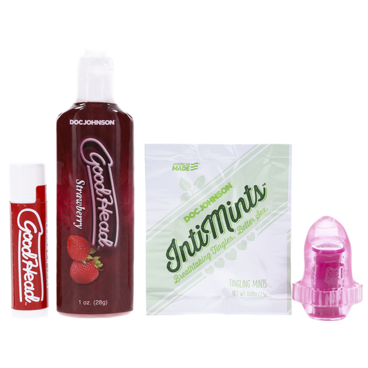 GoodHead Lick It Kit For Her Multi-Colored Sweet Strawberry