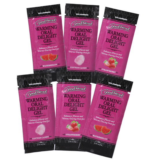 GoodHead Warming Head Oral Delight Gel 6 Pack 0.24oz.