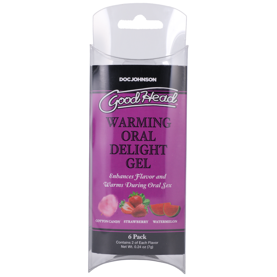 GoodHead Warming Head Oral Delight Gel 6 Pack 0.24oz.