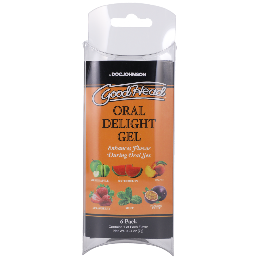 GoodHead Oral Delight Gel 6-Pack 0.24oz. Orange