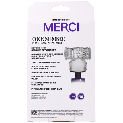 Merci Cock Stroker Wand Attachment Clear