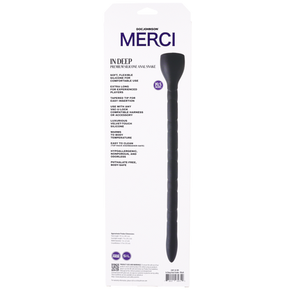 Merci In Deep Premium Silicone Anal Snake Black