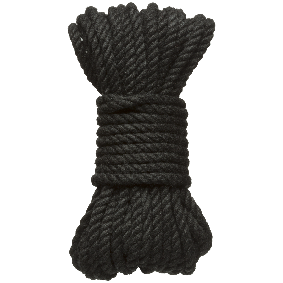 Merci Bind & Tie 6mm Hemp Bondage Rope 30 Feet Black