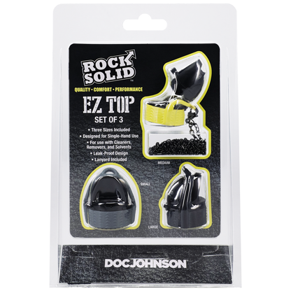 Rock Solid - EZ Top - Set of 3 - Black/Yellow/Grey