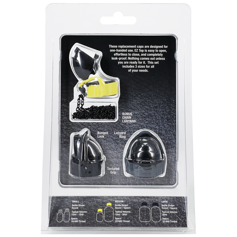 Rock Solid - EZ Top - Set of 3 - Black/Yellow/Grey