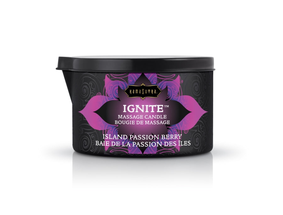 KamaSutra - Ignite Massage Candle Island Passion Berry 6oz/170g