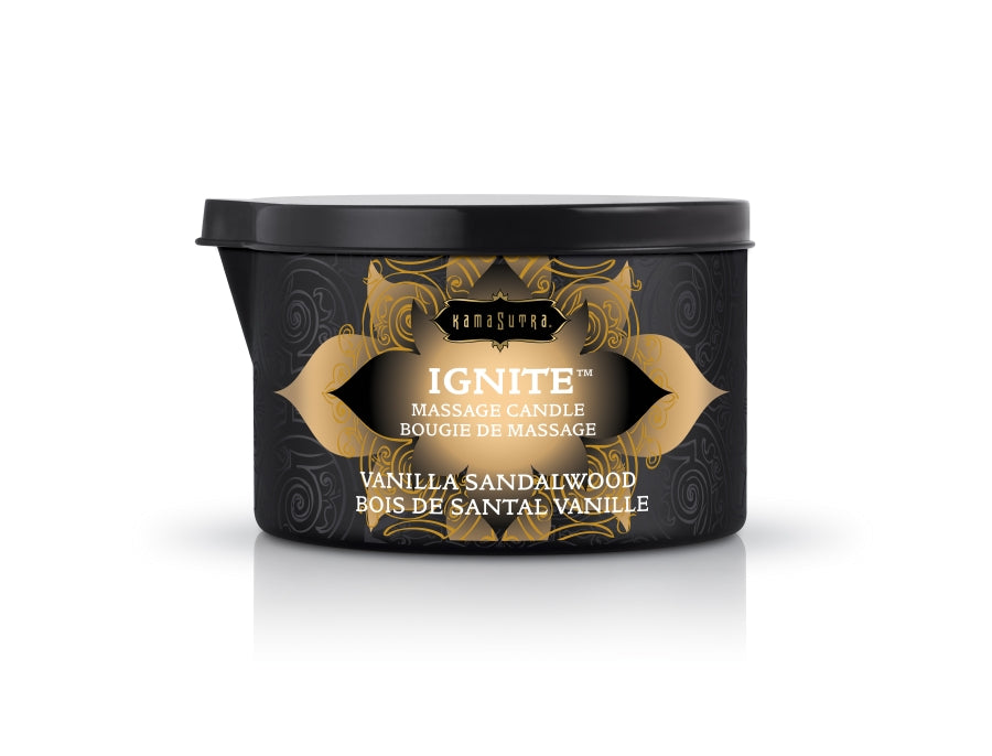 KamaSutra - Ignite Massage Candle Vanilla Sandalwood 6oz/170g