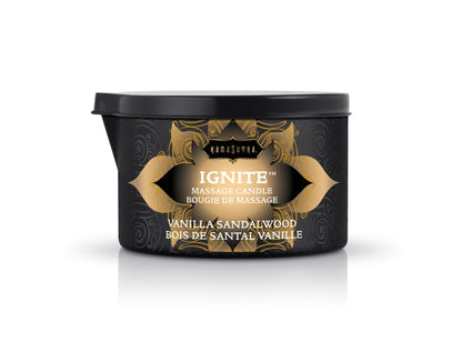 KamaSutra - Ignite Massage Candle Vanilla Sandalwood 6oz/170g
