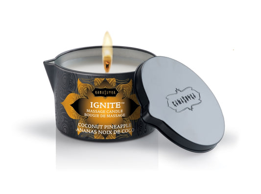 KamaSutra - Ignite Massage Candle Coconut Pineapple 6oz/170g