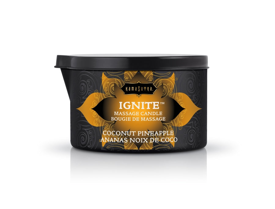 KamaSutra - Ignite Massage Candle Coconut Pineapple 6oz/170g